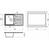 Кухонная мойка GRANULA GR-8002 черный 8002 CHEPHYII