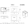 Кухонная мойка GRANULA KS-5505RU АРКТИК (БЕЛЫЙ) кварц 5505RU APKTIK